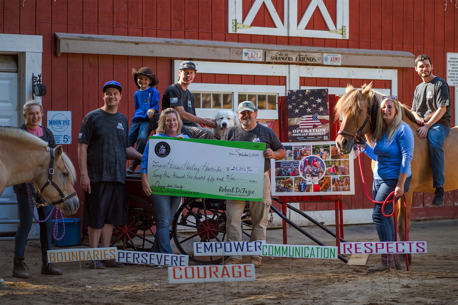 CNA Stores and Horses Healing Hearts.